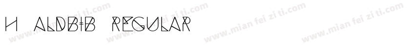 h_aldbib Regular字体转换